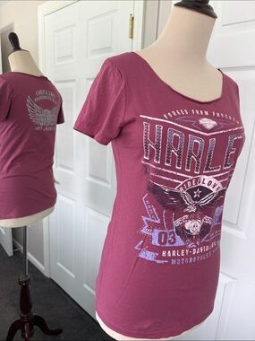 Harley-Davidson Women's Scoop Neck Graphic Tee